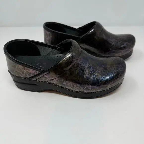 Dansko Professional Clogs Women's 37 Lightning Black Nursing Shoe - Picture 4 of 16